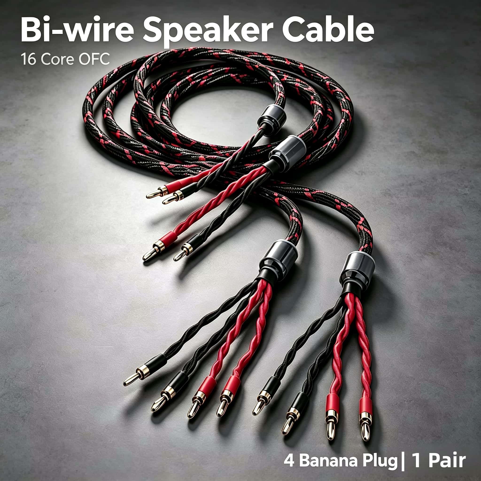 Home Cinema Installation - Câble de haut-parleur bi-filaire OFC 16