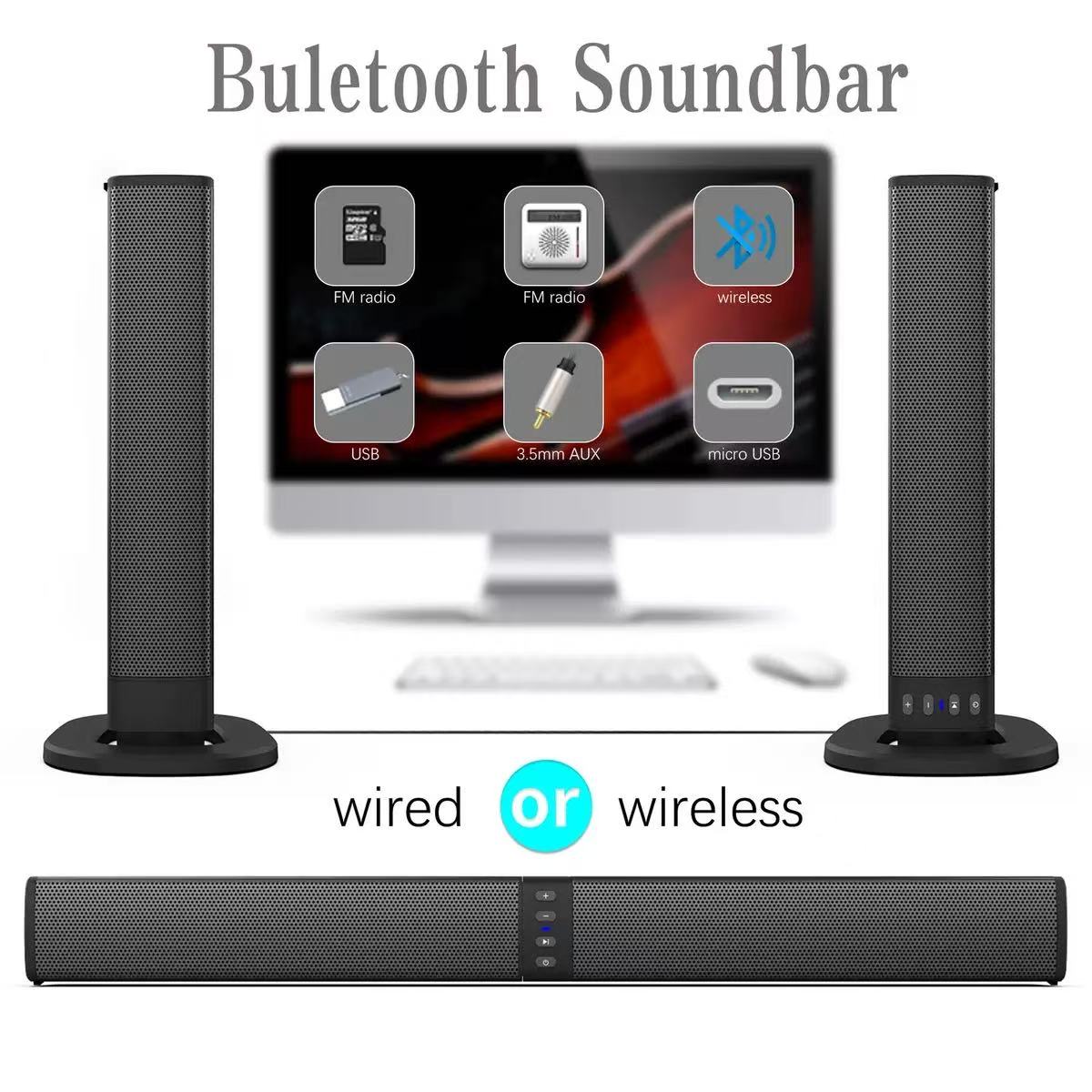Home Cinema With Wireless Rear Speakers - Haut-parleur Bluetooth, barre de son Super