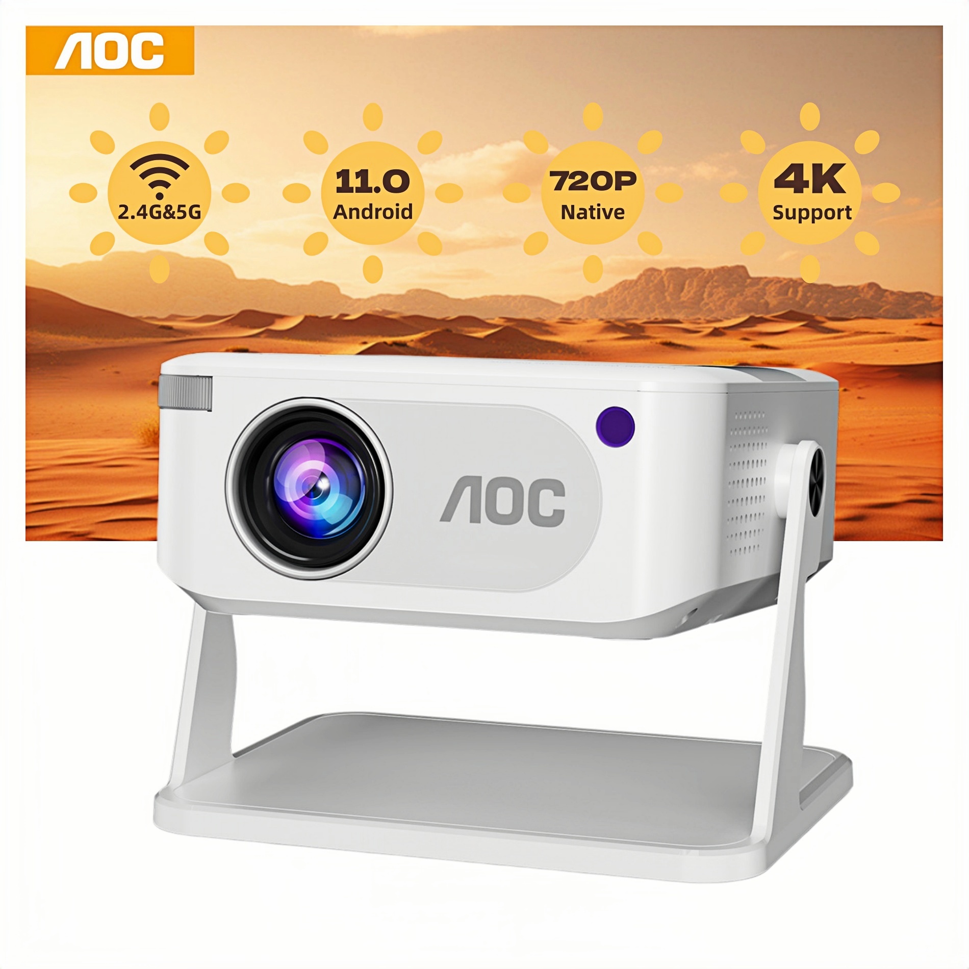 Home Cinema Entertainment - Projecteur portable AOC HA109-PRO, résolution native