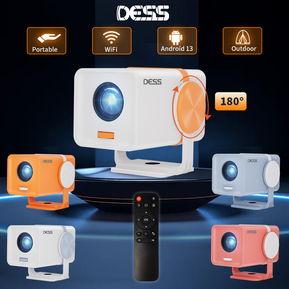 Home Cinema Entertainment - Projecteur DESS Android 13, Wifi6 double