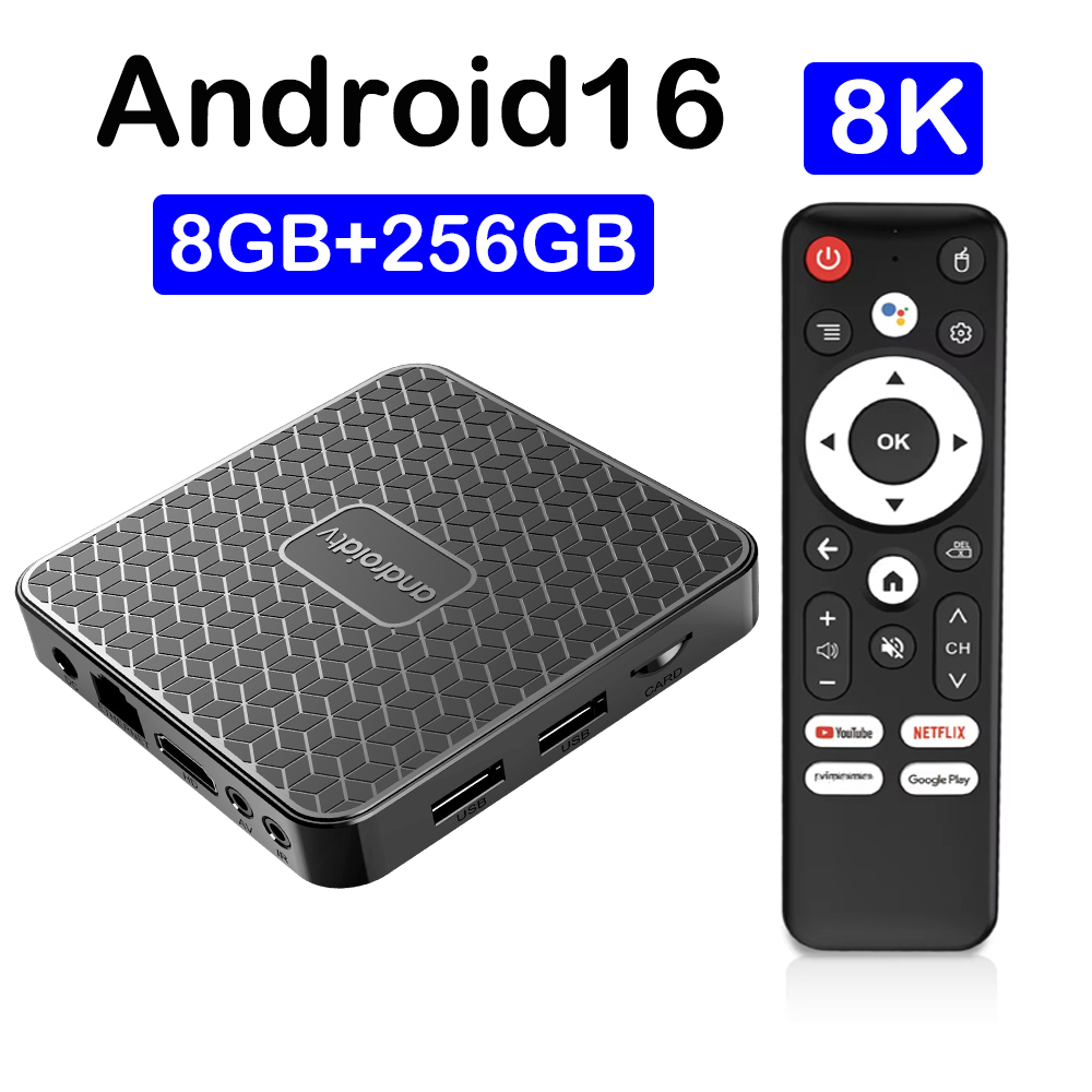 Home Cinema Media Player - Boîtier TV intelligent Android 16 Smart