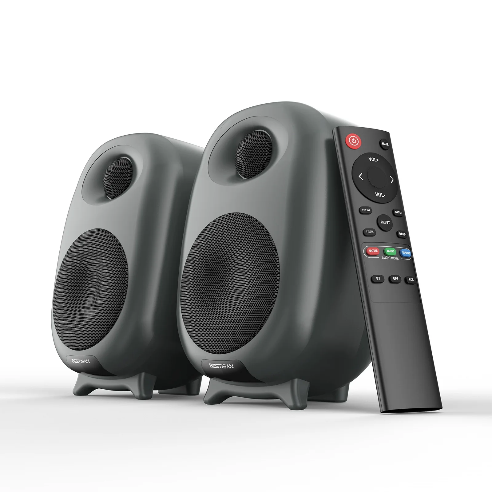 Home Cinema With Wireless Rear Speakers - Bestisan SR06 80W Enceintes Bluetooth Gaming