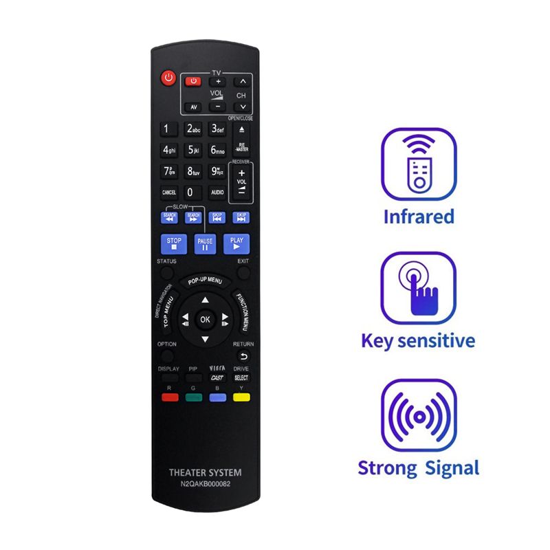 Blu Ray Disc Player - Télécommande de remplacement DT21 N2QAKB000082 pour