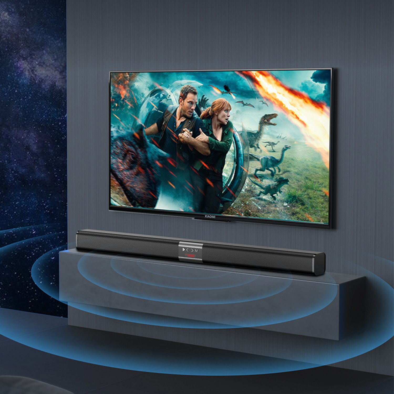 Home Cinema With Wireless Rear Speakers - Barre de son sans fil, batterie