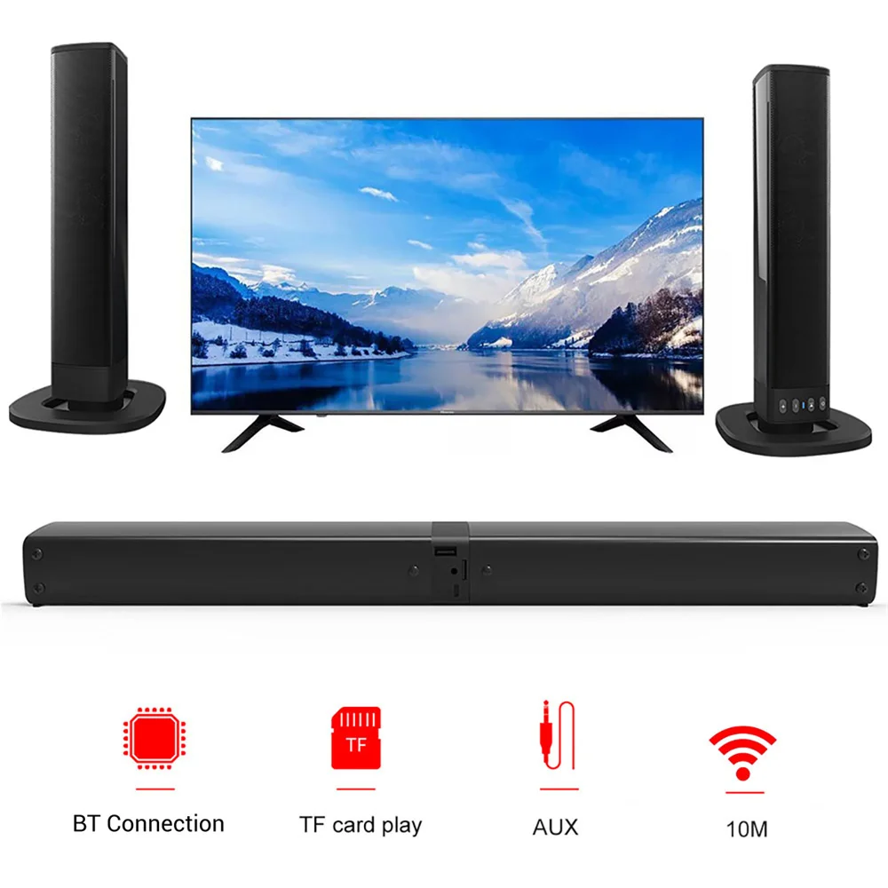 Barre de son TV sans fil Bluet - Home Cinema With Wireless Rear Speakers avis et prix