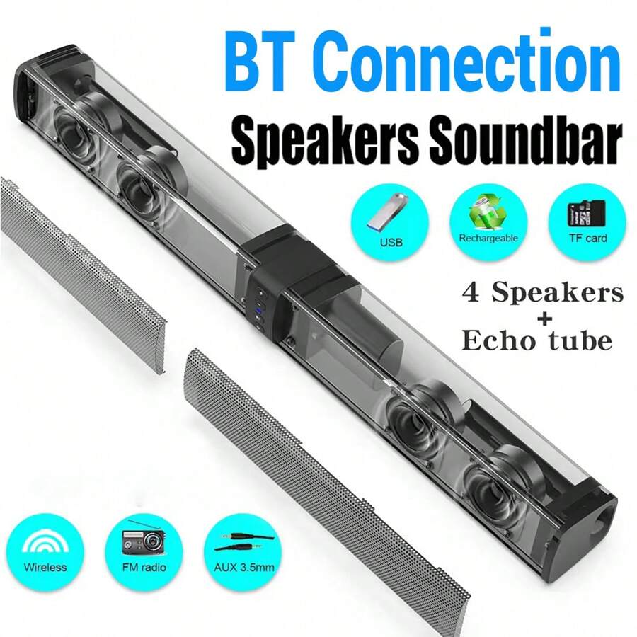 Barre de son Bluetooth 5.0 pou - Home Cinema With Wireless Rear Speakers avis et prix