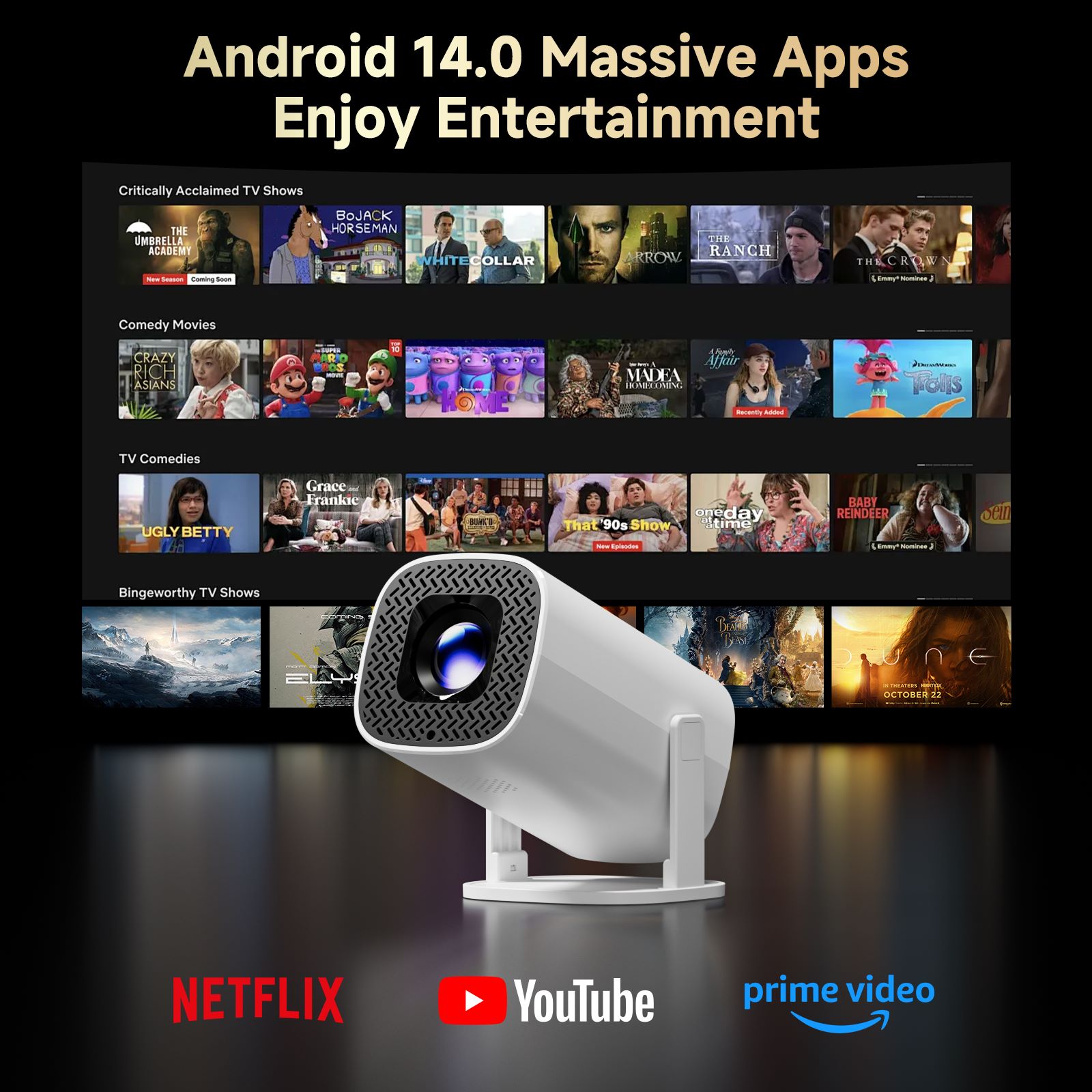 Mini projecteur intelligent HO - Home Cinema Entertainment avis et prix