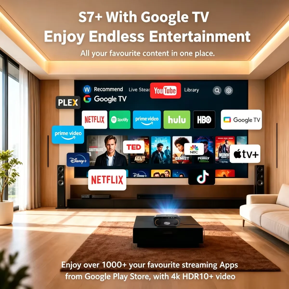 Projecteur S7 4200ANSI 1080P N - Home Cinema With Wireless Rear Speakers avis et prix
