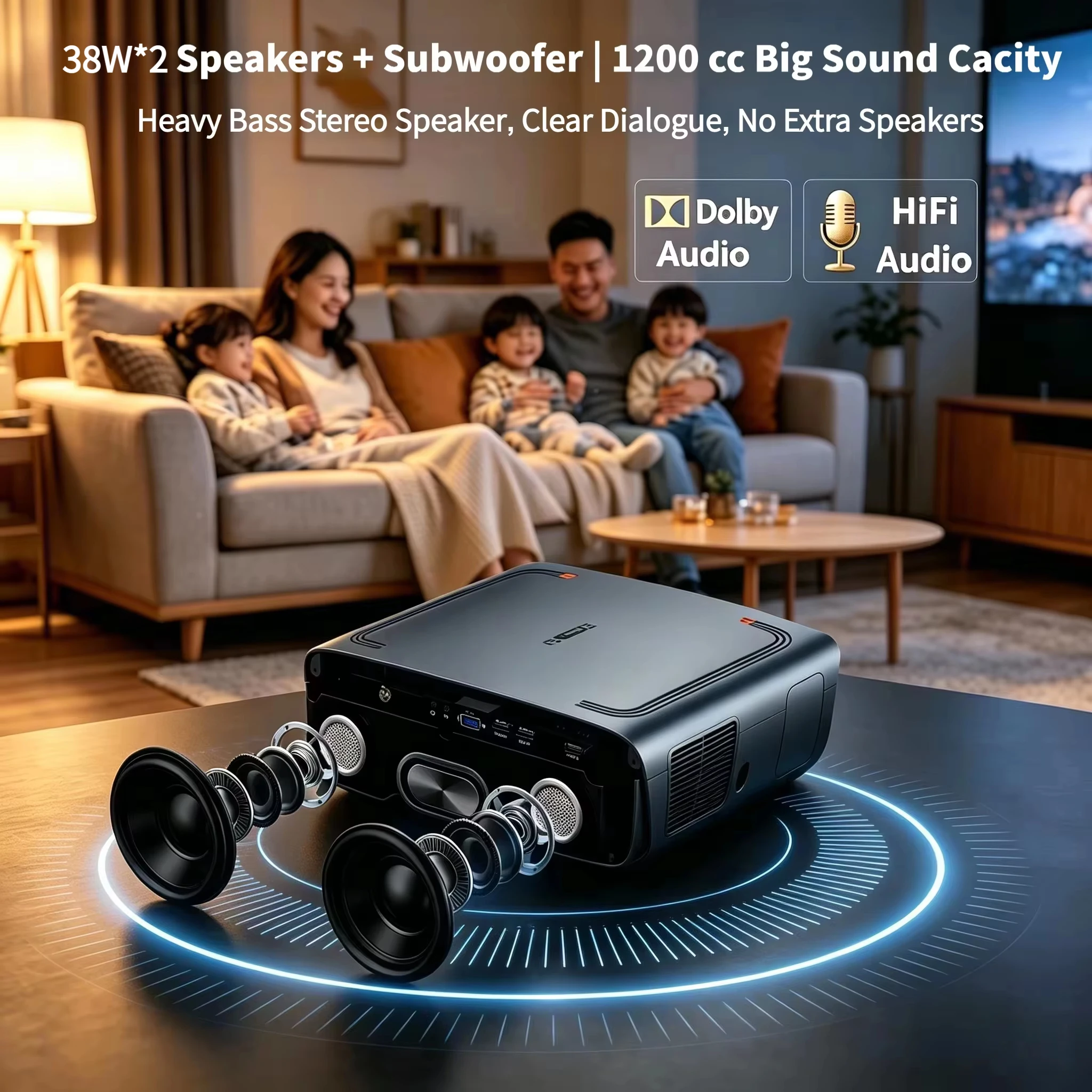 Projecteur S7 4200ANSI 1080P N - Home Cinema With Wireless Rear Speakers avis et prix