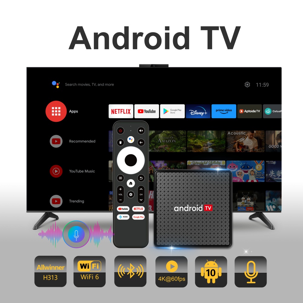Boîtier TV Wudung X5 AndroidTV - Home Cinema Media Player avis et prix