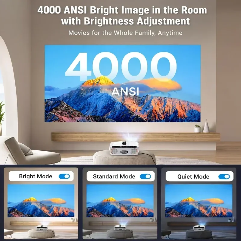 Projecteur 4K 4000ANSI pour ka - Home Cinema Karaoke Projector avis et prix