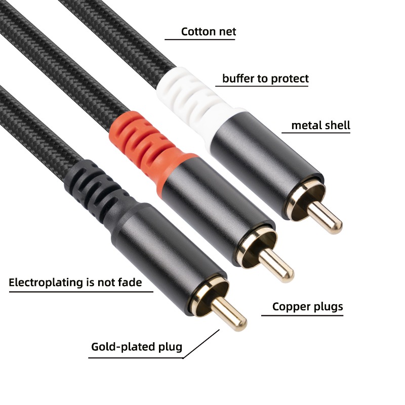 Câble Audio 1/2/3M 1 RCA mâle  - Home Cinema Installation avis et prix