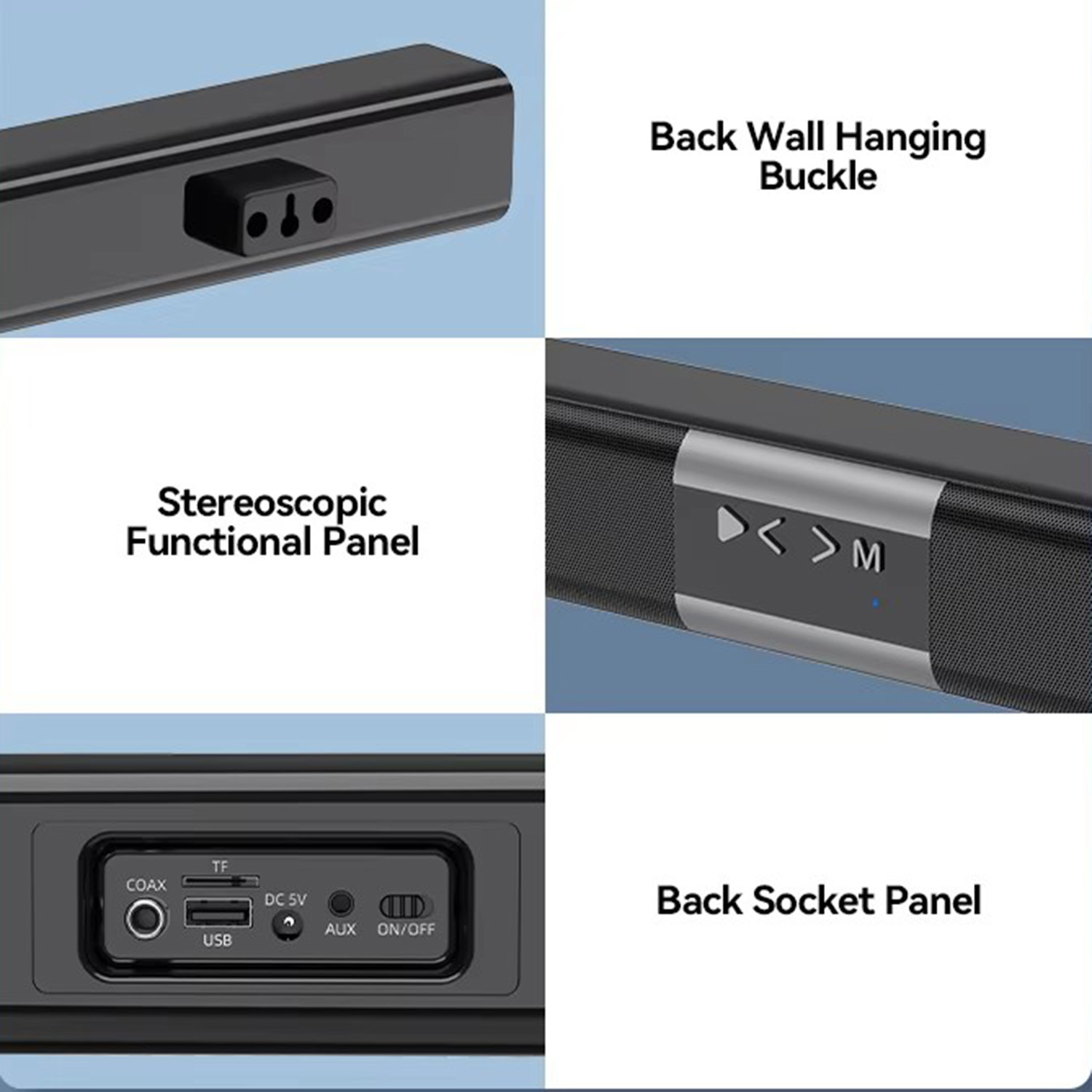 Barre de son sans fil, batteri - Home Cinema With Wireless Rear Speakers avis et prix
